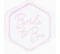 Amscan Toppa termoadesiva con scritta "Bride to Be"