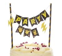 Amscan Topper per torta di compleanno con bandierine per bambini, motivo: Pokémon 9917118