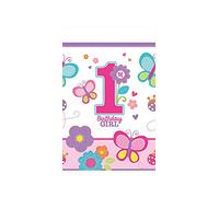 Amscan - Tovaglia in plastica, per Compleanno di Bambina, 1,3 cm x 2,4 m
