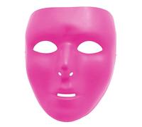Amscan Vollgesichtsmaske aus Kunststoff, einfarbig, 6 1/4"" x 7 3/4"" Rosa
