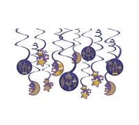 Amscan Vortice Eid Decorazione Misura Confezione 12 (SG19385)