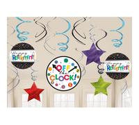 Amscan Vortice Pensionamento Decorazione Set Misura Confezione 12 (SG21693)