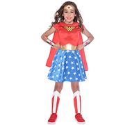 amscan Warner Bros. DC Comics 9906082 - Costume classico da Wonder Woman per bambini, età: 4-6 anni