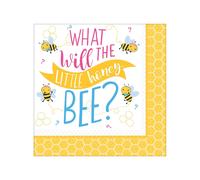 Amscan What Will It Bee? Scoprire il Genere Tovaglioli Misura (SG27500)