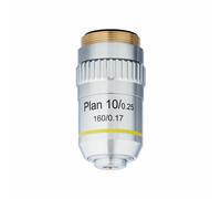 AmScope 10X Piano Acromatica Obiettivo Lenti Con Zigrinato Anello