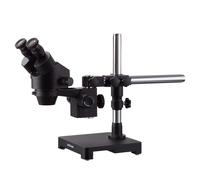 AmScope 3.5X-180X Nero Stereo Zoom Microscopio con Singolo Braccio Boom Stand