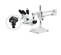 AmScope 3.5X-180X Trinoculare Stereo Boom Fluorescente Microscopio + 10MP USB
