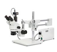 AmScope 3.5X-180X Trinoculare Stereo Boom Microscopio + 10MP USB Camera + Fibra