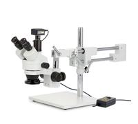 AmScope 3.5X-180X Trinoculare Stereo Boom Microscopio + 20MP Camera USB3 + 144