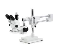 AmScope 3.5X-180X Trinoculare Stereo Microscopio + 144-LED Luce + 2-Arm Boom