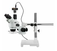 AmScope 3.5X-180X Trinoculare Stereo Zoom Microscopio + 1.3MP Camera + Fluores.