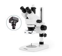 AmScope 3.5X-180X Trinoculare Stereo Zoom Microscopio + 5MP Camera + 144 Luce