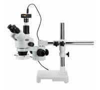 AmScope 3.5X-180X Trinoculare Stereo Zoom Microscopio + 5MP Camera +