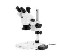 AmScope 3.5X-180X Trinoculare Stereo Zoom Microscopio + Multi-Zone 144 LED +