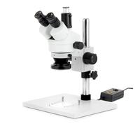 AmScope 3.5X-180X Trinoculare Stereo Zoom Microscopio W Pilastro Stand + 144