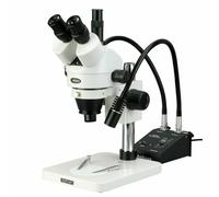 AmScope 3.5X-180X Trinoculare Zoom Stereo Microscopio + Doppio Cigno Luce LED