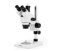AmScope 3.5X-45X Trinoculare Ispezione Zoom Stereo Microscopio + Pilastro Base +