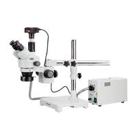 AmScope 3.5X-90X Boom Trinoculare Zoom Stereo Microscopio+10M Fotocamera+ LED