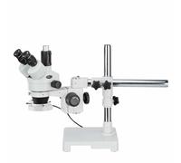 AmScope 3.5X-90X Boom Trinoculare Zoom Stereo Microscopio + Fluorescente Anello