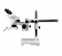 AmScope 3.5X-90X Stereo Zoom Boom Ispezione Microscopio + Fluorescente Ring Luce