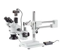 AmScope 3.5X-90X Trinoculare Stereo Boom Microscopio + 10MP Camera + 4-Zone Luce