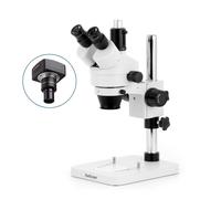 AmScope 3.5X-90X Trinoculare Stereo Zoom Microscopio W Pilastro Stand + 5MP USB