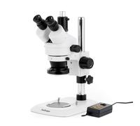 AmScope 3.5X-90X Trinoculare Zoom Stereo Microscopio + 144 LED + Pilastro Base +