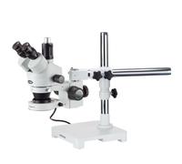 AmScope 3.5X-90X Trinoculare Zoom Stereo Microscopio W Boom Stand + 80 Luce LED