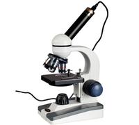 AmScope 40-1000X Studenti LED Microscopio + USB Fotocamera Digitale Zigrinato E