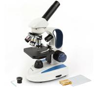 AmScope 40X-1000X Cordless Portatile Studenti Microscopio + 2 Luci + Fine Focus