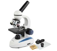AmScope 40X-1000X Cordless Studenti Microscopio Metallo Telaio & Zigrinato &