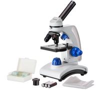 AmScope 40X-1000X Metallo Telaio Studenti Microscopio Doppio Luci Vetro Lente +