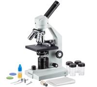 AmScope 40X-1000X Monoculare Composto LED Microscopio + Meccanico Palco