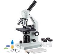 AmScope 40X-1000X Monoculare Composto LED Microscopio + Meccanico Palco