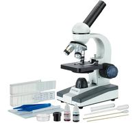 AmScope 40X-1000X Portatile Studenti Composto LED Microscopio Con Slide Prep Kit