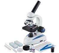 AmScope 40X-1000X Studenti Cordless LED Composto Microscopio + Inclinato Prep