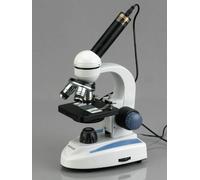 AmScope 40X-1000X Studenti Metallo Telaio Microscopio + 3MP Digitale Vetro Lente