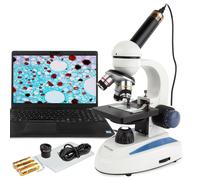 AmScope 40X-1000X Studenti Portatile Composto Microscopio W USB Fotocamera