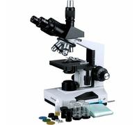 AmScope 40X-1600X Trinoculare Composto Microscopio Simul-Focal Lab Clinica Misc