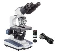 AmScope 40X-2000X Binocolo LED Composto Microscopio+3MP Camera+ Siedentopf Head