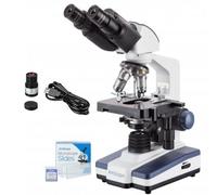AmScope 40X-2000X Binocolo LED Composto Microscopio + 3MP Digitale Camera +
