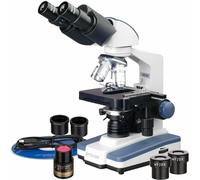 AmScope 40X-2000X Binocolo LED Composto Microscopio + 5MP Camera Siedentopf