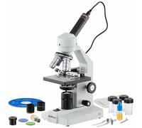 AmScope 40X-2000X Composto Microscopio W USB Fotocamera Digitale Meccanico Palco