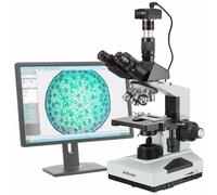 AmScope 40X-2000X Laboratorio Trinoculare Simul-Focal Microscopio Di 10MP Camera