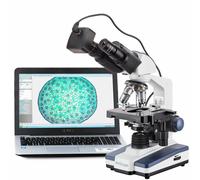 AmScope 40X-2000X LED Binocolo Composto Microscopio+1.3MP Fotocamera+3D Palco