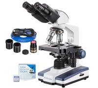 AmScope 40X-2500X Binocolo LED Composto Microscopio + 5MP Digitale Camera +