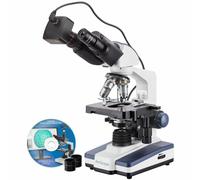 AmScope 40X-2500X LED Laboratorio Binocolo Composto Microscopio Con 10MP Camera