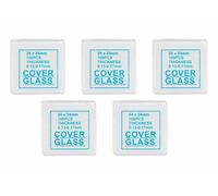Amscope 5-Pack Di 100 Microscopio Quadrato Coverslip Vetro Diapositive 24mm x -