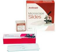 AmScope 72 Microscopio Diapositive + 12 Singolo Depressione Concavi 100