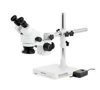 AmScope 7X-45X Binocolo Stereo Zoom Microscopio Multi-Zone 144 LED + One Arm